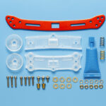 Tamiya 95364 1/32 Mini 4WD Wide Rear Sliding Damper 2 (Red)