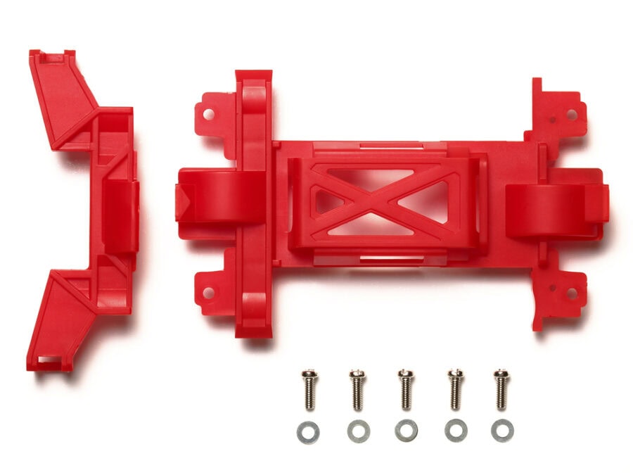 Tamiya 95367 1/32 Mini 4WD Reinforced Gear Cover (for MS Chassis) Red Mini 4WD Station：圖片 1