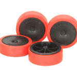 Tamiya 95370 1/32 Mini 4WD JR Hard Lg Dia LP Tire/Wheels - LP Tire/Carbon Wheel X/XX Ch