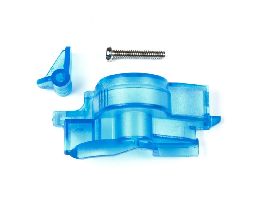 Tamiya 95375 Super-II Easy Locking Gear Cover (Clear Blue) Mini 4WD Station：圖片 1