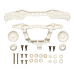 Tamiya 95381 1/32 Mini 4WD Reinforced Rear Double Roller Stay (3 Attachment Points / White)