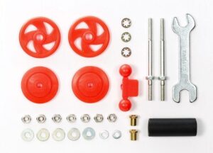 Tamiya 95402 Mini 4WD Large Diameter Stabilizer Head Set (17mm) (Red)：圖片 2