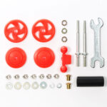 Tamiya 95402 Mini 4WD Large Diameter Stabilizer Head Set (17mm) (Red)