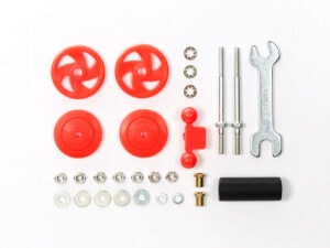 Tamiya 95402 Mini 4WD Large Diameter Stabilizer Head Set (17mm) (Red)