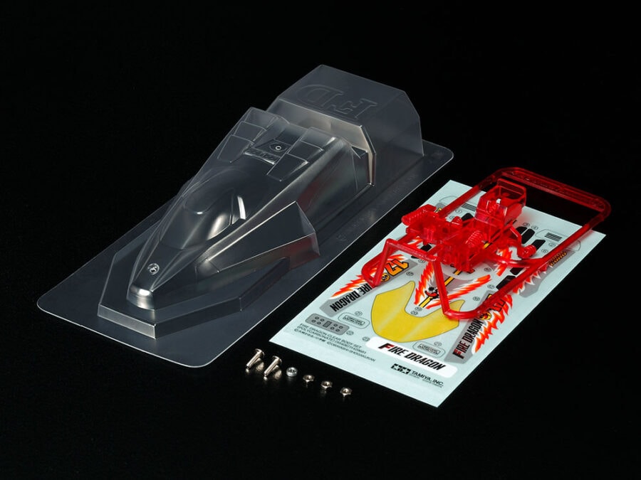Tamiya 95406 1/32 Mini 4WD Fire Dragon Clear Body Set (Polycarbonate)：圖片 1