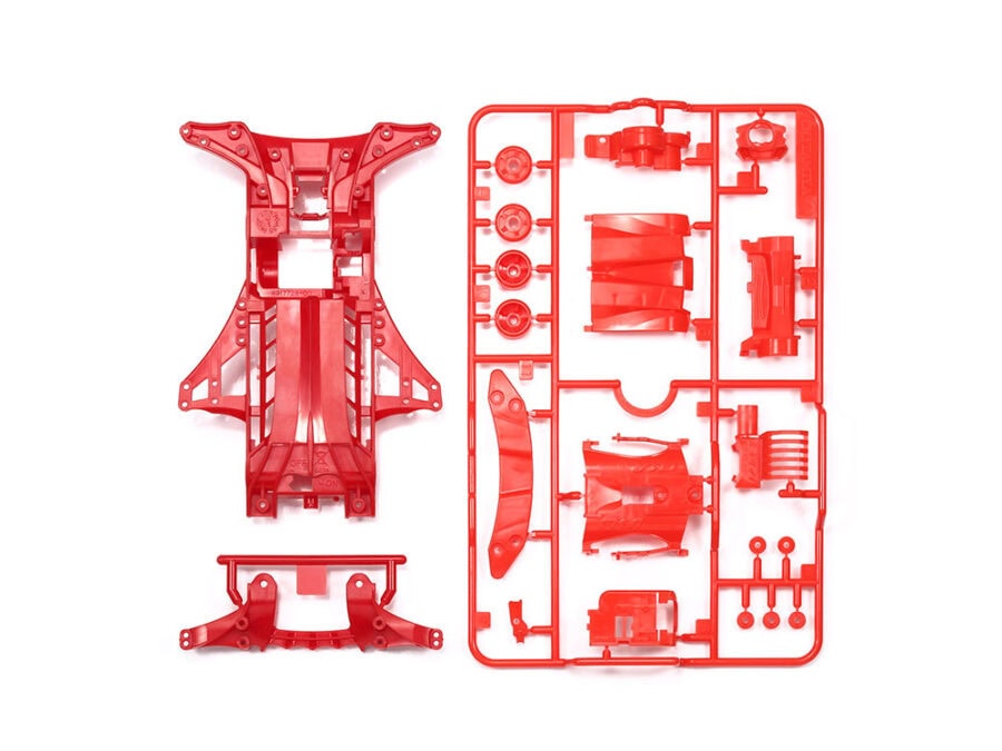 Tamiya 95411 1/32 Mini 4WD FM-A Chassis Set (Red)：圖片 1