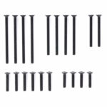 Tamiya 95415 Stainless Steel Countersunk Screw Set (10/12/20/25/30mm, Black)