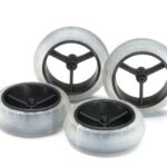 Tamiya 95420 1/32 Mini 4WD Narrow Large Diameter Wheel & Soft Arched Tires (for Super X/XX Chassis)