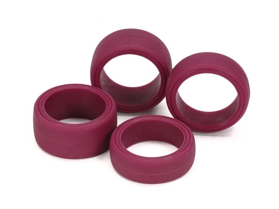Tamiya 95542 Low friction large slick tires (4 maroon)：圖片 1