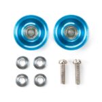 Tamiya 95576 13mm Aluminum Ball-Race Rollers (Ringless, Blue)