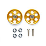 Tamiya 95582 HG Lightweight 19mm Aluminum Ball-Race Rollers (Ringless/Gold)