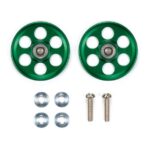 Tamiya 95607 HG Lightweight 19mm Aluminum Ball-Race Rollers (Ringless/Green)