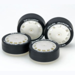 Tamiya 95631 Super Hard Low-Profile Tire & Reinforced Wheel Set (Dish, Dual Ridge Jr.)