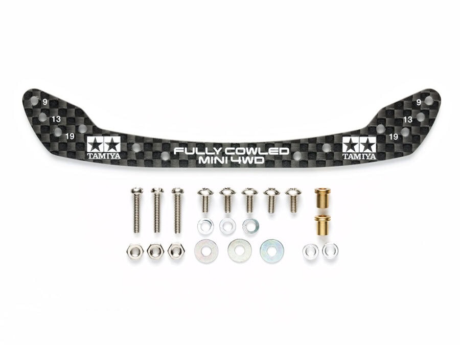 Tamiya 95433 1/32 Mini 4WD HG Carbon Front Stay for Fully Cowled Mini 4WD (1.5mm)：圖片 1