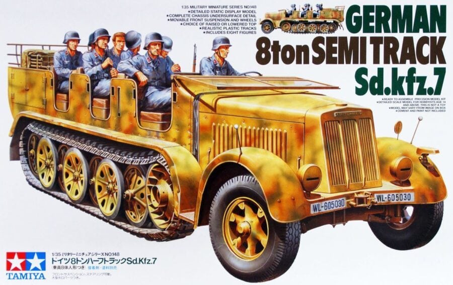 Tamiya 35148 1/35 German 8ton Semi Track Sd.Kfz.7：圖片 2