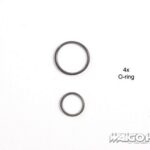 Tamiya 19804291 RC 11.5mm/7.5mm O-Ring (4pcs each) for TRF501X
