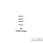 Tamiya 19805823 RC 2x8mm Shaft (4pcs) for TB-Evo.II