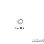 Tamiya 19808235 RC 4mm Nut (5pcs) for F104 PRO