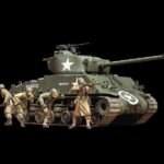 Tamiya 25175 1/35 U.S. Medium Tank M4A3E8 Sherman 'Easy Eight' (w/4 Figures)