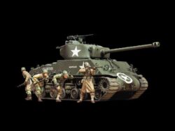 Tamiya 25175 1/35 U.S. Medium Tank M4A3E8 Sherman 'Easy Eight' (w/4 Figures)