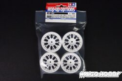 Tamiya 53468 Medium-Narrow White Mesh Wheels (Offset +2)：圖片 2