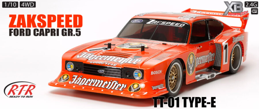 Tamiya 57873 RC RTR Zakspeed Capri Gr.5 - TT01E Jagermeister Ford：圖片 1