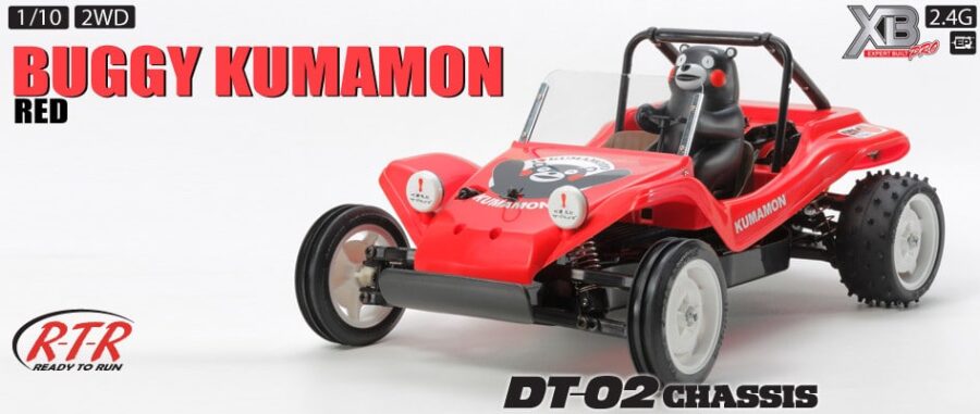 Tamiya 57884 RC RTR Buggy Kumamon Version - DT02 Red：圖片 1