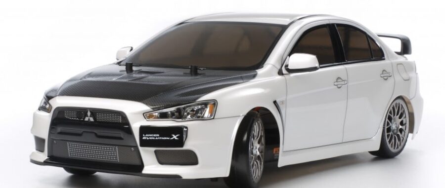 Tamiya 58641 RC Mitsubishi Lancer Evo.X - TT-02D Drift Spec：圖片 1