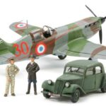 Tamiya 61109 1/48 Dewoitine D.520 “French Aces” w/Staff Car