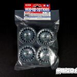 Tamiya 84154 RC 24mm Medium-Narrow Rally Dish Wheels (Chrome/+0)