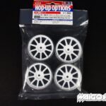 Tamiya 84241 RC 24mm Medium-Narrow 10-Spoke Wheels White/Chrome Rim (+0)