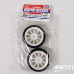 Tamiya 84357 RC White 10-Spoke Wheels w/Reinforced Tires Type C (24mm/2pcs)