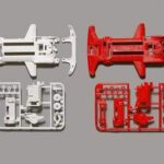 Tamiya 94828 1/32 mini 4wd Super TZ-X Reinforced Chassis set (Red/White)