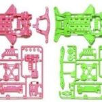 Tamiya 95240 1/32 Mini 4WD JR Super XX Chassis Set (Fluorescent Pink/Green Color)