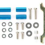 Tamiya 95322 Mini 4WD Aluminum Hex Mount Set (Blue 10mm, 15mm)