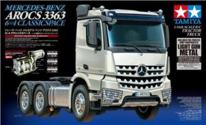 Tamiya 56359 1/14 Mercedes-Benz Arocs 3363 6x4 ClassicSpace (Light Gun Metal Edition)：圖片 2
