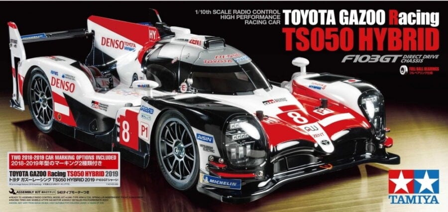 Tamiya  58680 1/10 RC TOYOTA GAZOO Racing TS050 HYBRID 2019 (F103GT Chassis)：圖片 2