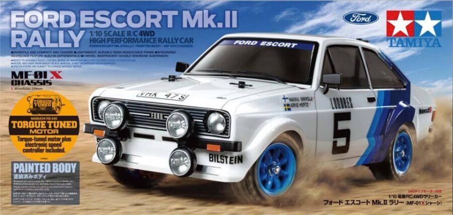 Tamiya 58687 1/10 RC Ford Escort MK.II Rally (Painted Body) (MF-01X Chassis)：圖片 2