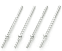 Tamiya 94809 AO-1024 2x38mm Threaded Shaft (4pcs.)：圖片 2