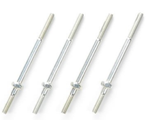 Tamiya 94809 AO-1024 2x38mm Threaded Shaft (4pcs.)：圖片 2