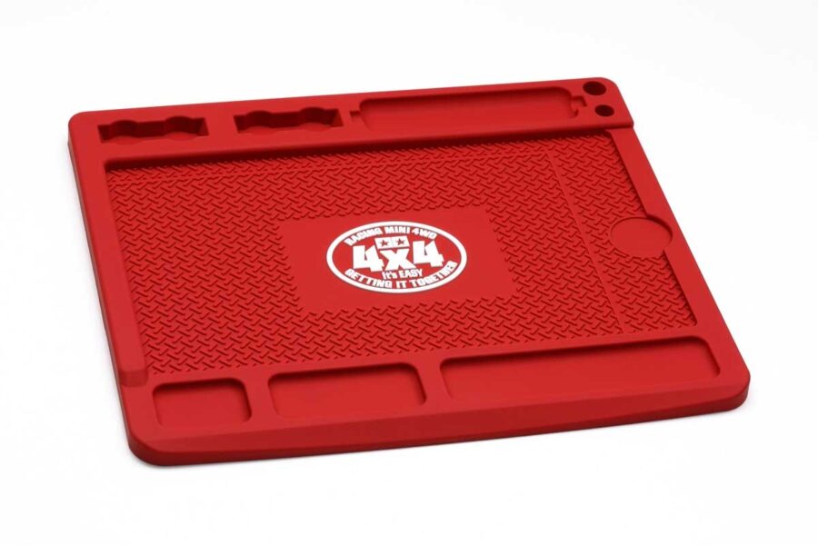 Tamiya 95594 Mini 4WD HG Maintenance Base (180x210mm) Dark Red：圖片 2