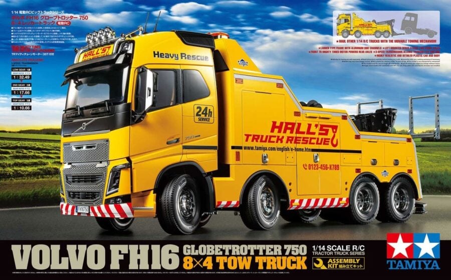 Tamiya 56362 Volvo FH16 Globetrotter 750 8x4 Tow Truck：圖片 24