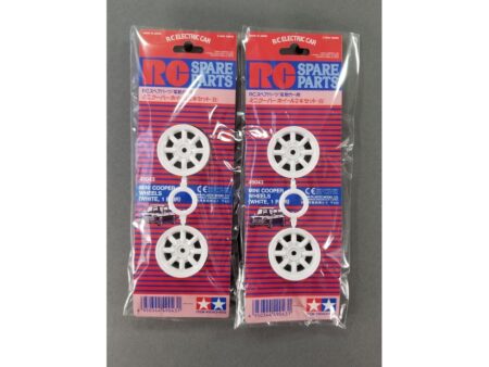 Tamiya 49043 MINI COOPER Wheels 2Pcs. (White)