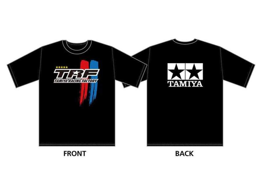 Tamiya 67293-67296 Tamiya Racing Factory Stripe Logo Quick-Drying T-Shirt A Type (Black)：圖片 2