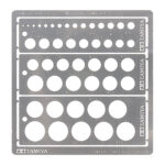 Tamiya 74150 Modeling Template (Round, 1-12.5mm)