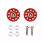 Tamiya 95549 Lightweight 13mm Aluminum Ball-Race Rollers (Ringless/Red)