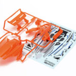 Tamiya 95511 DCR-02 Body Parts Set (Fluorescent Orange)