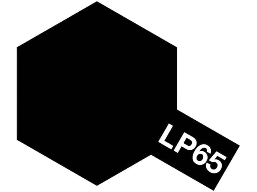 Tamiya 82165 Lacquer Paint LP-65 Rubber Black：圖片 1