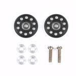 Tamiya 95499 Lightweight 13mm Aluminum Ball-Race Rollers (Ringless/Black)