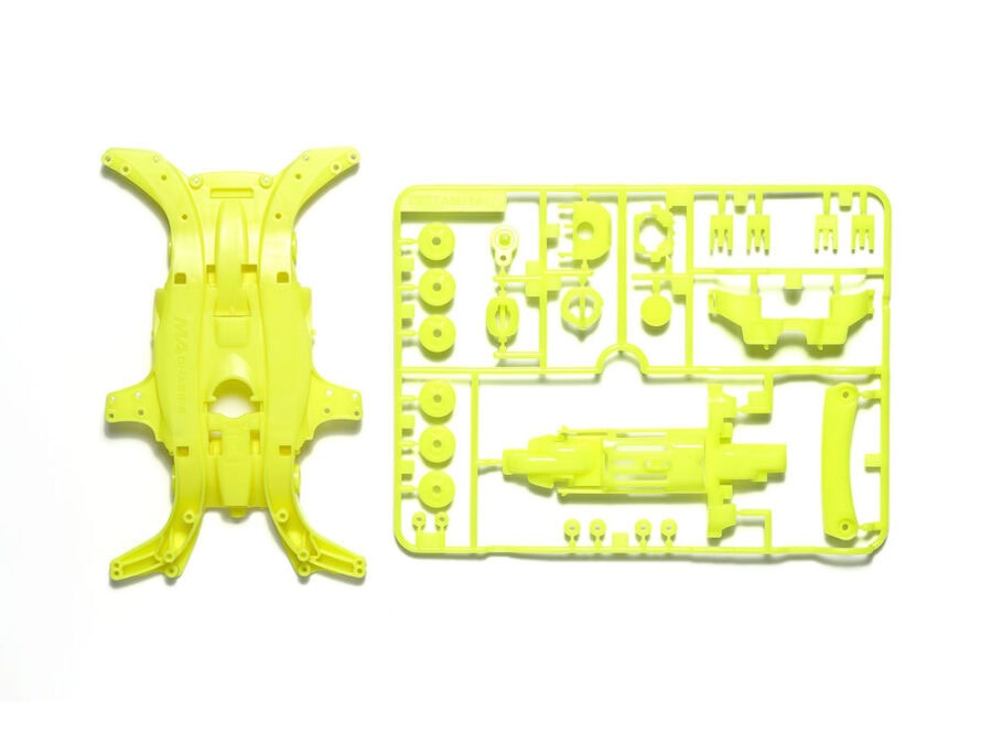 Tamiya 95495 MA Fluorescent-Color Chassis Set (Yellow)：圖片 1